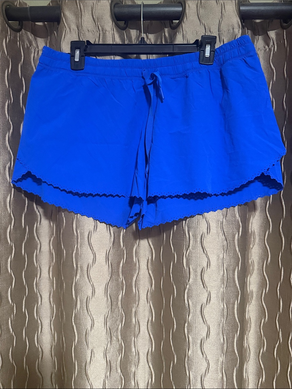 lululemon athletica Royal Blue Scalloped Hem Athletic Shorts